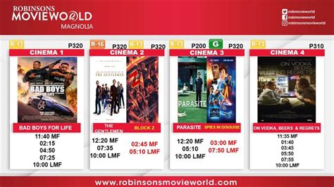 robinsons magnolia cinema schedule|Robinsons Magnolia Cinema Movie Schedule .